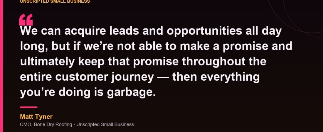Matt Tyner: A Promise You Cannot Keep Is Garbage