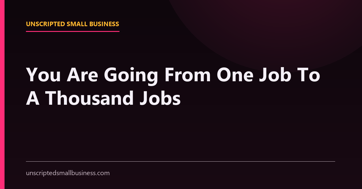 Jake Still On Going From One Job To A Thousand