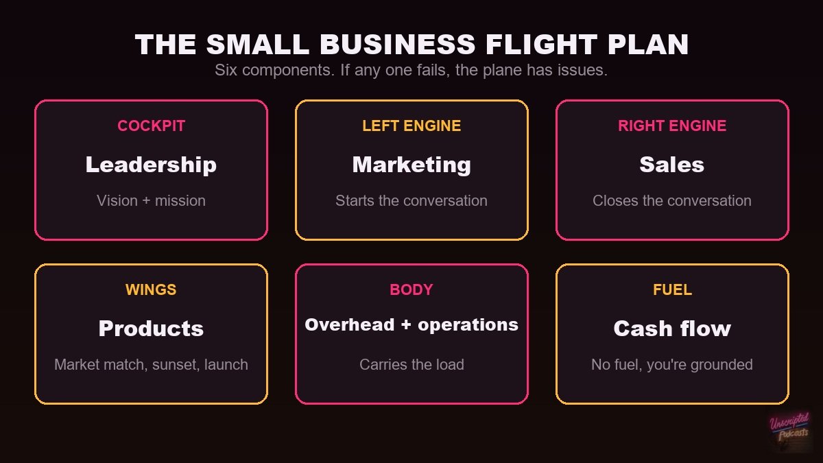 The six-part small business flight plan